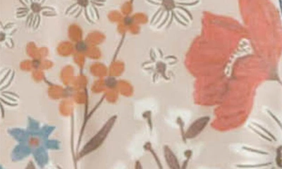 Copper Pearl Print Fitted One-piece Footie Pajamas In Eden