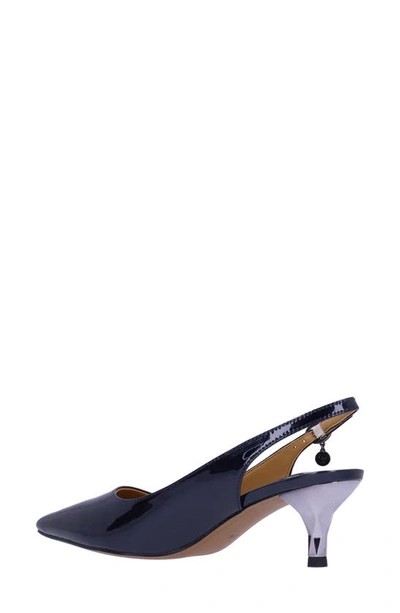 J. Reneé Ferryanne Slingback Pointed Toe Pump In Navy