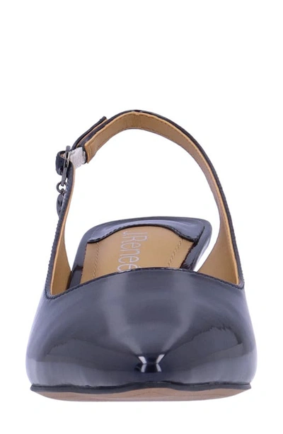 J. Reneé Ferryanne Slingback Pointed Toe Pump In Navy