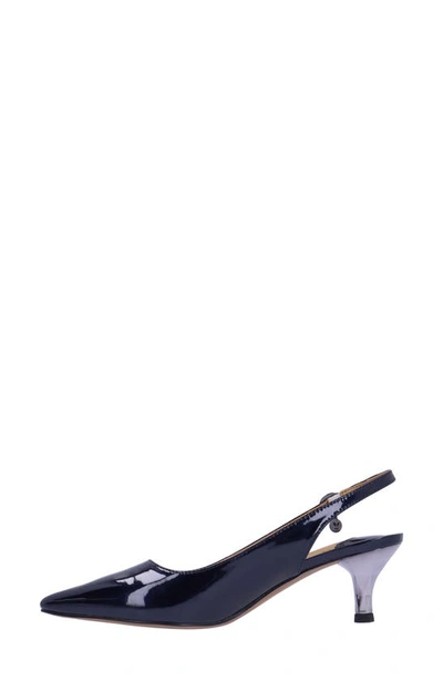 J. Reneé Ferryanne Slingback Pointed Toe Pump In Navy