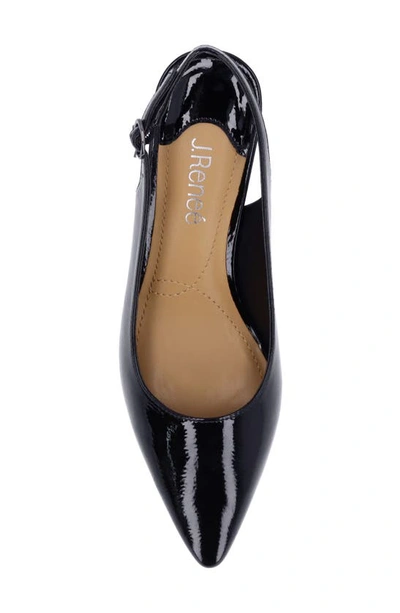 J. Reneé Ferryanne Slingback Pointed Toe Pump In Black