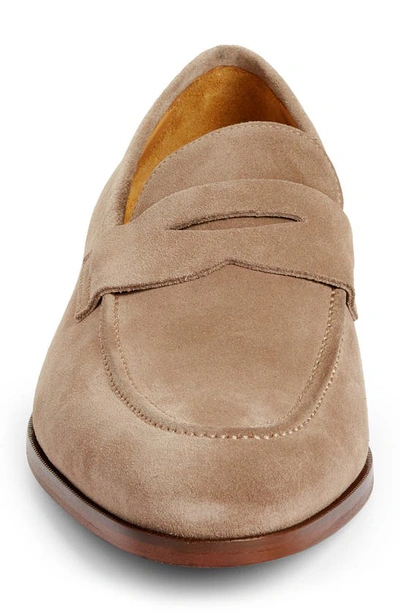 Shop To Boot New York Tesoro Penny Loafer In Taupe Suede