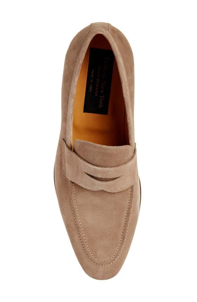 Shop To Boot New York Tesoro Penny Loafer In Taupe Suede