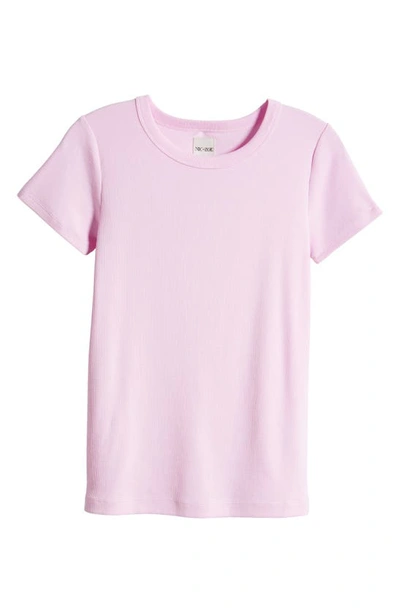 Shop Nic + Zoe Perfect Knit Rib Cotton Blend T-shirt In Tulip