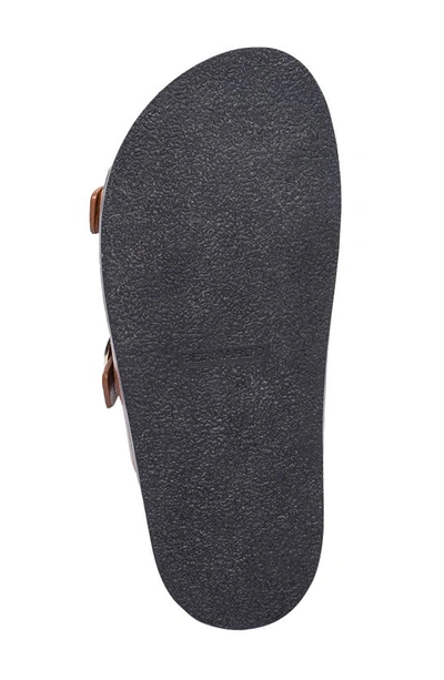 Shop Bernardo Footwear Evie Slide Sandal In Luggage / Black