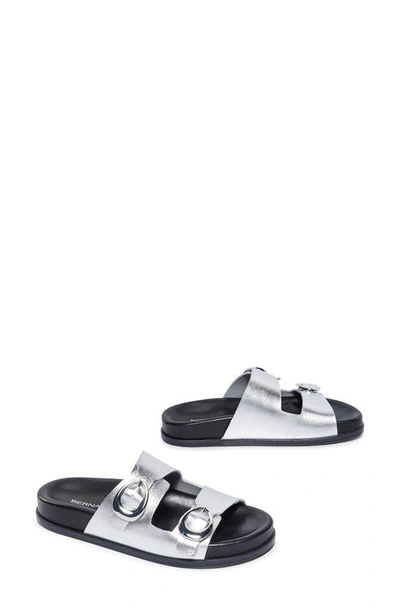 Shop Bernardo Footwear Evie Slide Sandal In Silver