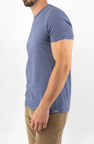 Devil-dog Dungarees Feeder Stripe T-shirt In Light Navy