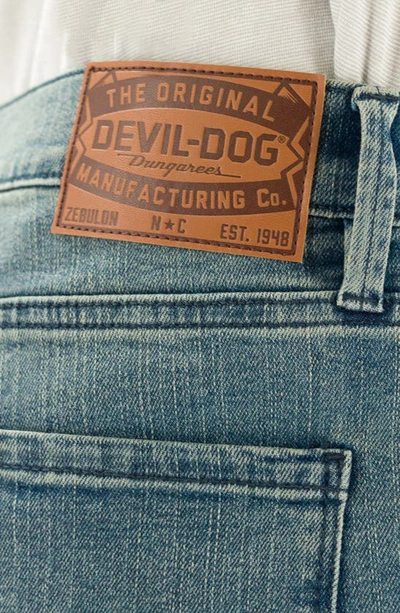 Shop Devil-dog Dungarees Slim Fit Jeans In Light Stone