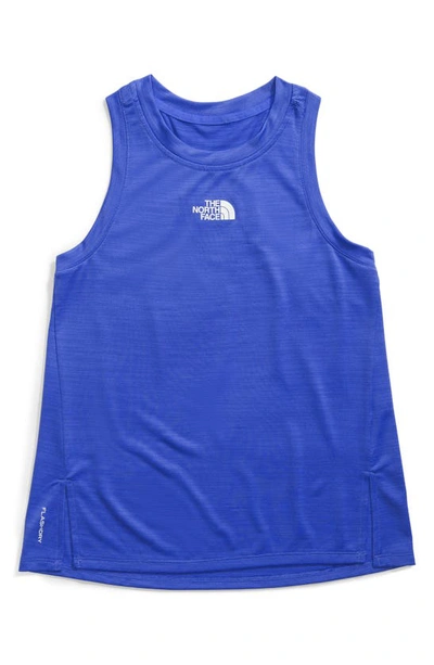 Shop The North Face Kids' Never Stop Performance Tank In Solar Blue