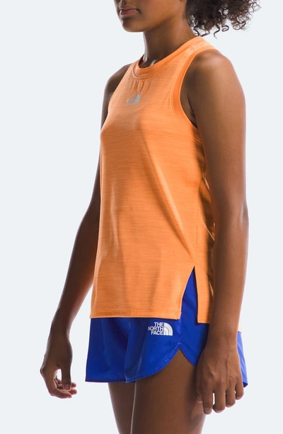 Shop The North Face Kids' Never Stop Performance Tank In Bright Cantaloupe