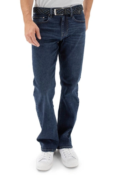 Shop Devil-dog Dungarees Relaxed Bootcut Jeans In Rockwell