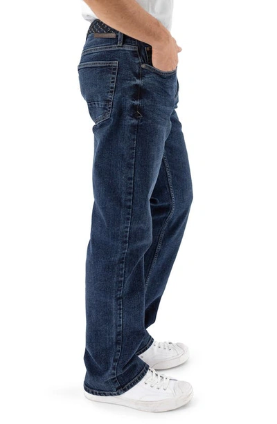 Shop Devil-dog Dungarees Relaxed Bootcut Jeans In Rockwell