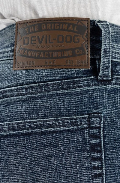Shop Devil-dog Dungarees Bootcut Jeans In Medium Stone