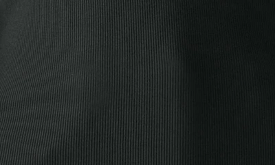 Shop Michael Stars Bleu Collar Long Sleeve Knit Top In Black