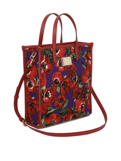 Shop Dolce & Gabbana Tote With Flower Power Print