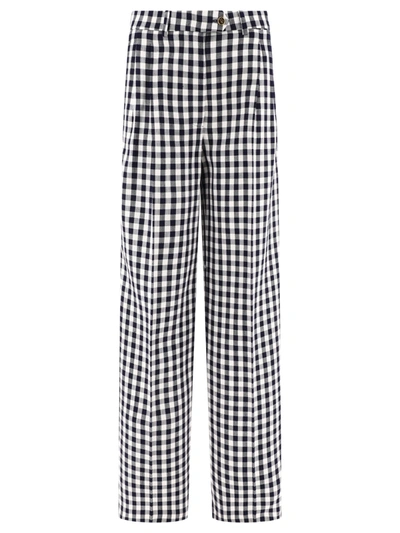 Shop Etro Gingham Trousers