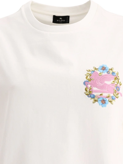 Shop Etro T Shirt With Embroidery