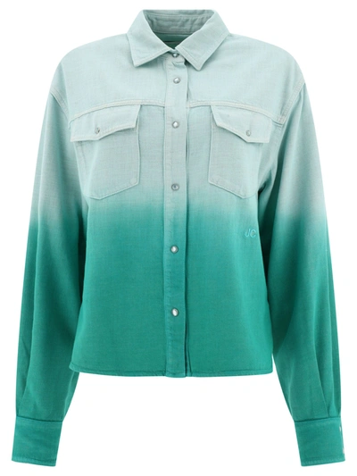 Shop Jacob Cohen Shaded Cotton Lurex Overshirt