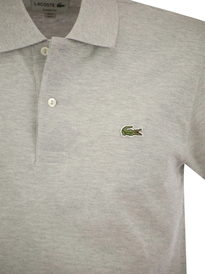 Shop Lacoste Short Sleeved Mélange Polo Shirt