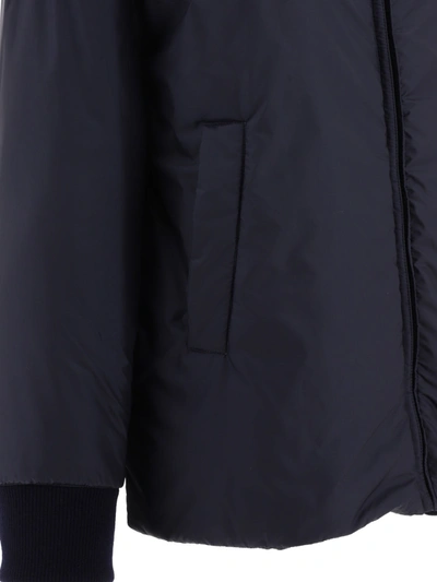 Shop Max Mara The Cube "danish" Bomber Jacket In Water Resistant Technical Canvas
