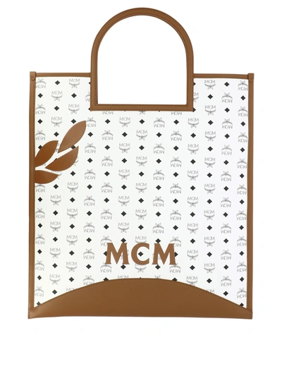 Shop Mcm "aren" Tote Bag