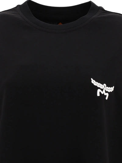 Shop Mcm T Shirt With Embroidered Logo