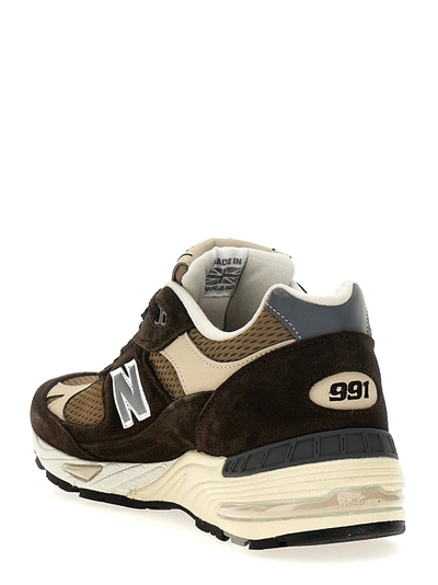 Shop New Balance 991v1 Finale Sneakers Brown