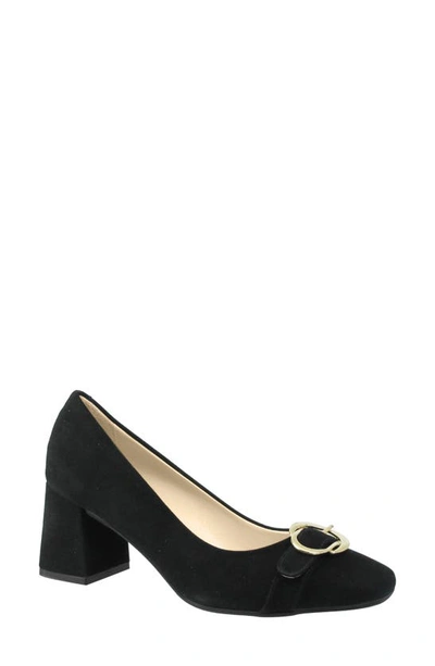 Shop Ron White Lailyn Weatherproof Square Toe Pump In Onyx