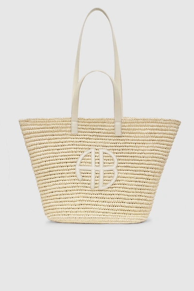 Shop Anine Bing Palermo Tote In Ivory