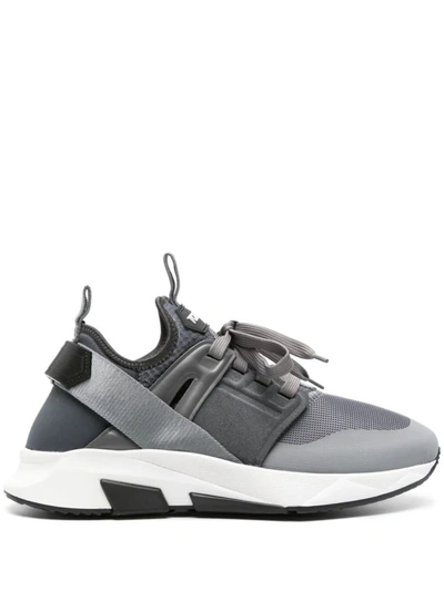 Shop Tom Ford Jago Sneakers Shoes In Grey