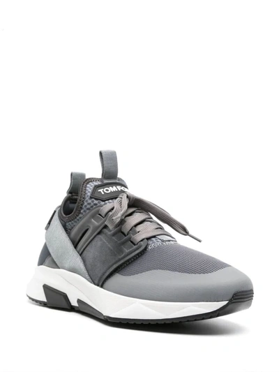 Shop Tom Ford Jago Sneakers Shoes In Grey