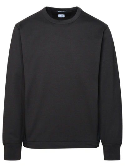 Shop C.p. Company Man  Black Cotton Blend Sweatshirt