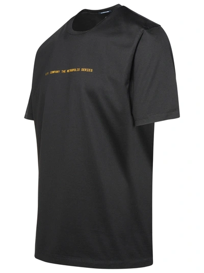 Shop C.p. Company Man  Black Cotton T-shirt