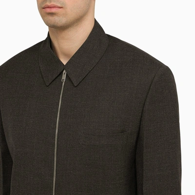 Shop Givenchy Grey Wool Field Jacket Men In Gray
