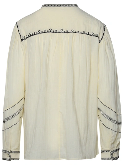 Shop Isabel Marant Étoile Isabel Marant Etoile Woman Isabel Marant Etoile 'pelson' Ivory Cotton Shirt In Cream
