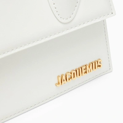 Shop Jacquemus Le Chiquito Moyen White Leather Bag Women