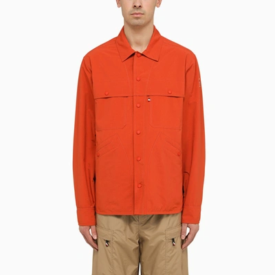 Shop Moncler Grenoble Nax Red Shirt Jacket Men