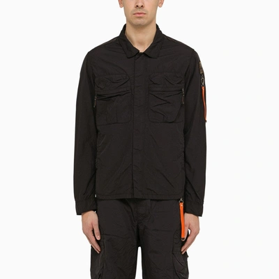 Shop Parajumpers Black Millard Jacket In Nylon Men
