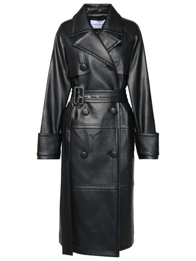 Shop Stand Studio Woman  'betty' Black Polyurethane Blend Trench Coat