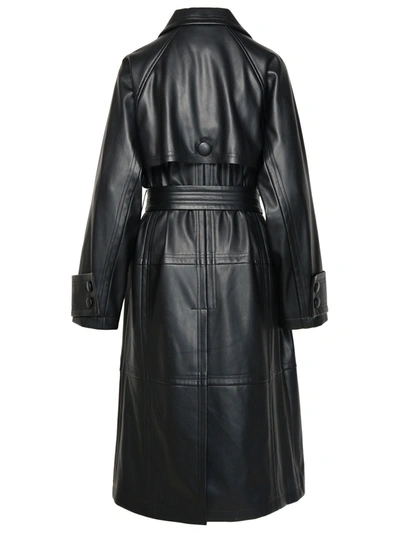 Shop Stand Studio Woman  'betty' Black Polyurethane Blend Trench Coat