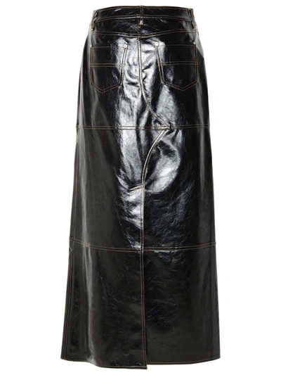 Shop Stand Studio Woman  Black Polyurethane Blend Skirt