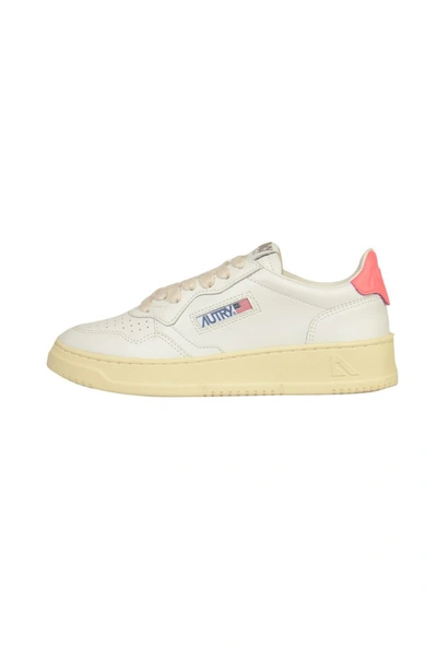 Shop Autry Sneakers In Wht/coral