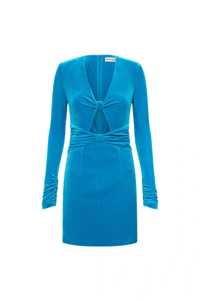 Shop Rebecca Vallance Bernadette Mini Dress Blue