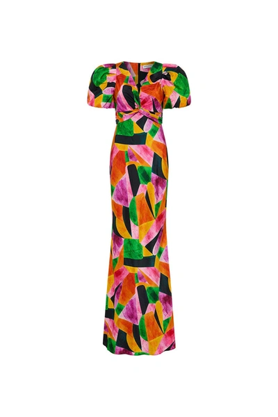 Shop Rebecca Vallance Copacabana Puff Sleeve Maxi Dress