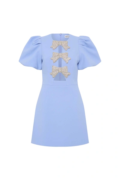 Shop Rebecca Vallance Juliana Puff Sleeve Mini Dress