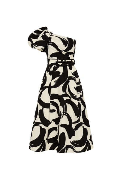 Shop Rebecca Vallance Pompidou One Shoulder Midi Dress