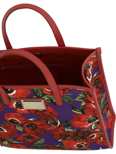 Shop Dolce & Gabbana Tote With Flower Power Print