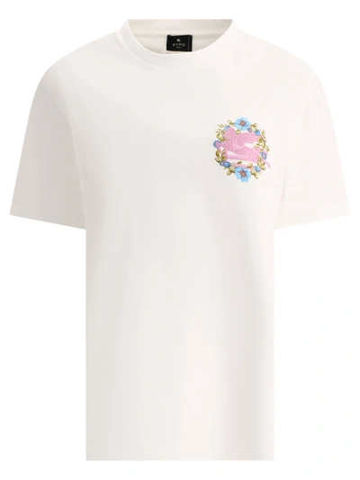 Shop Etro T Shirt With Embroidery