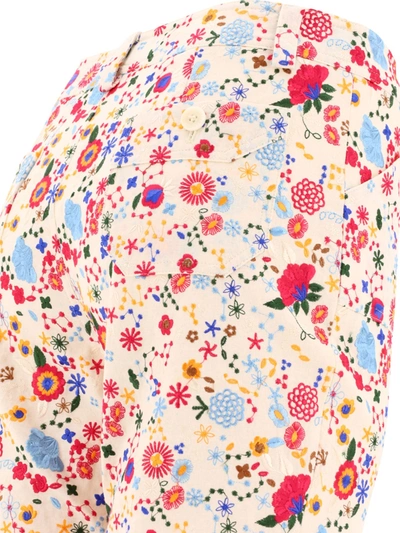 Shop Ines De La Fressange "charlotte" Embroidered Trousers