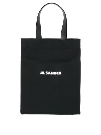Shop Jil Sander Tote Bag With Logo